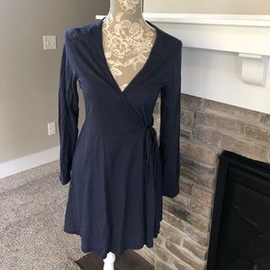 Boutique Navy Wrap Dress ONE SIZE